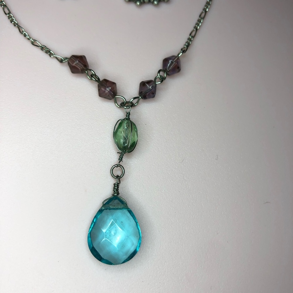 Necklace and earring set lot - Picture 11 of 12